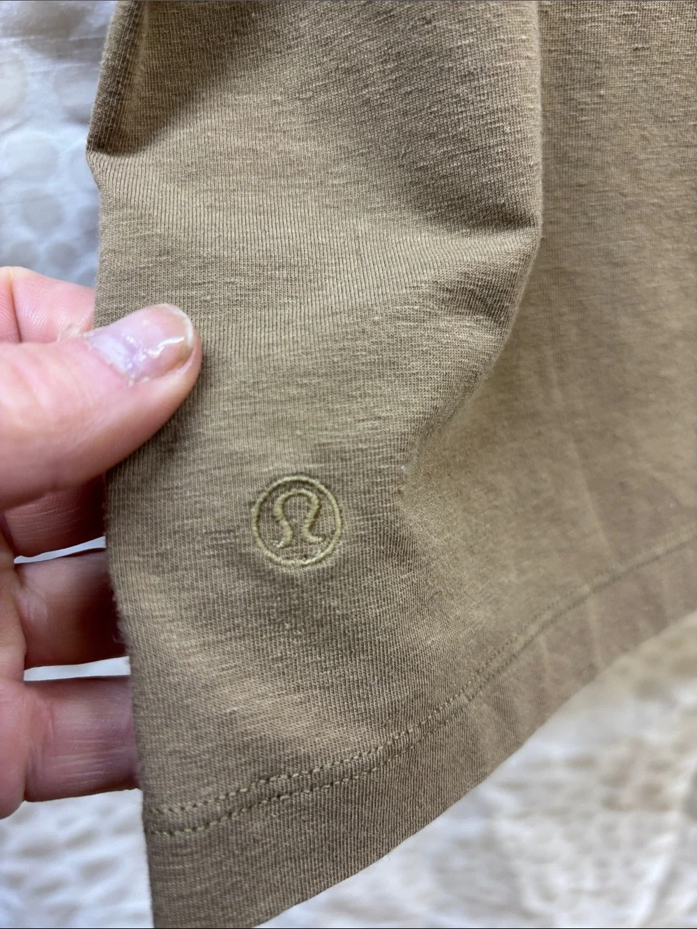 Lululemon Classic-Fit Cotton-Blend Tank Top in Artifact - size 6